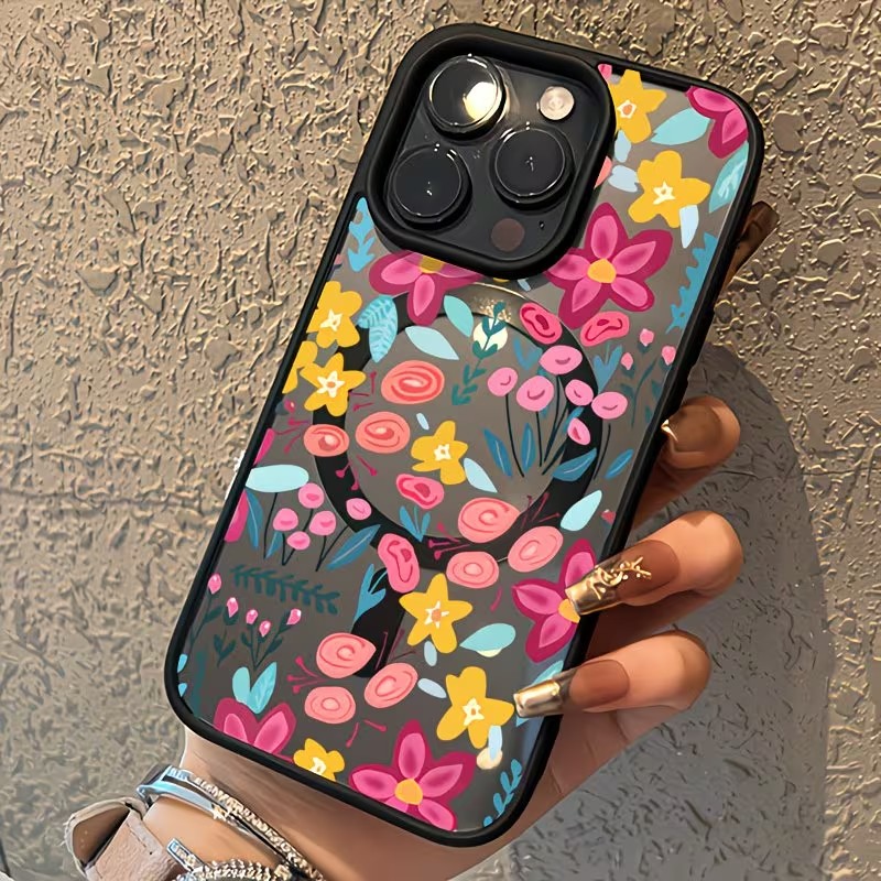 Plants X - Colorful Flower Magnetic Shock-Absorbing Phone Case
